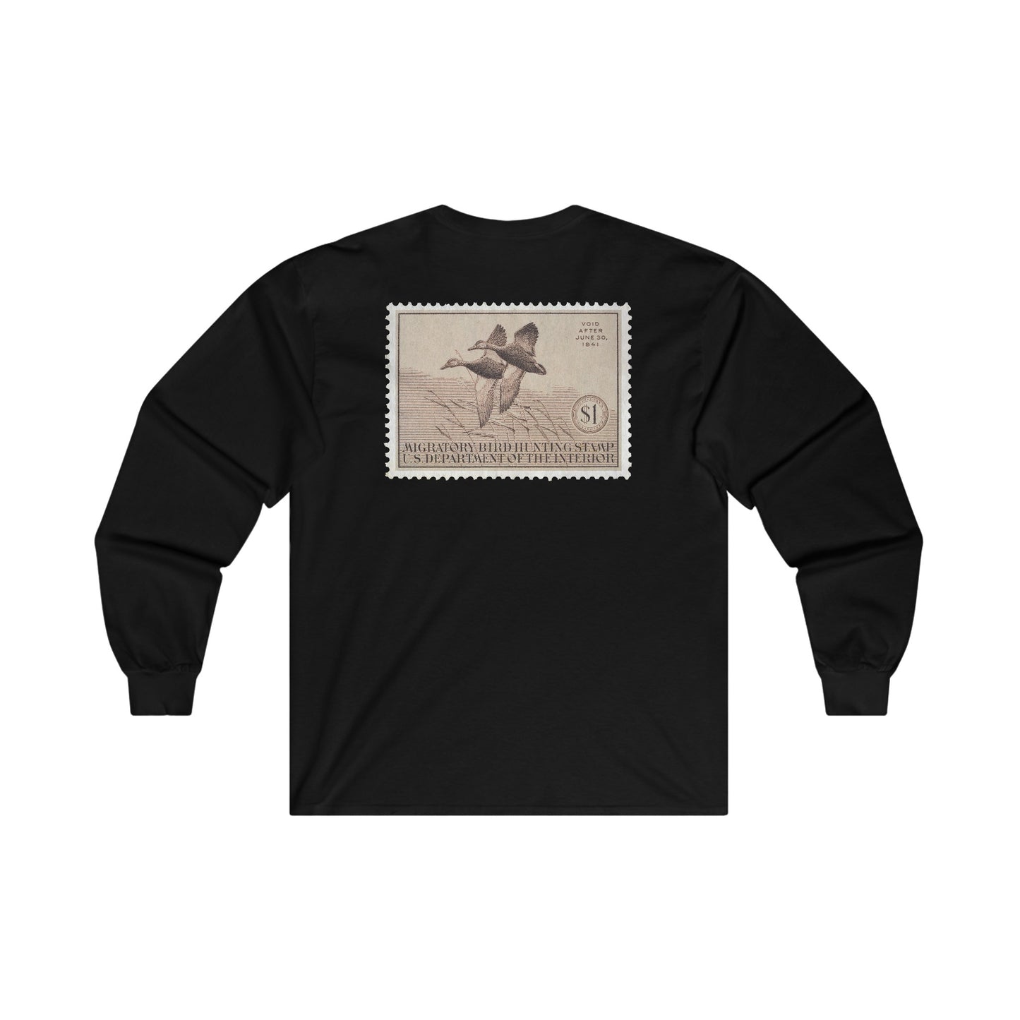 Official 1940-1941 Federal Duck Stamp - Long Sleeve Tee