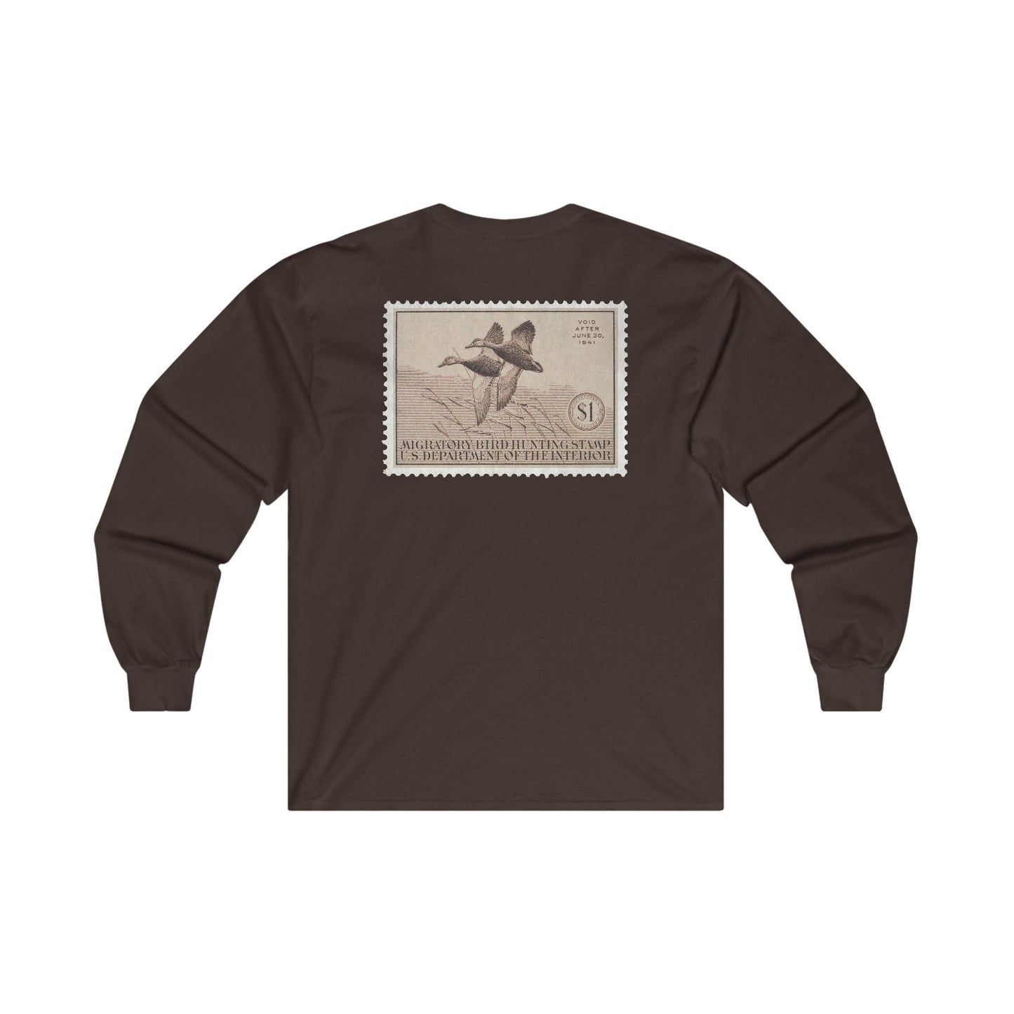 Official 1940-1941 Federal Duck Stamp - Long Sleeve Tee