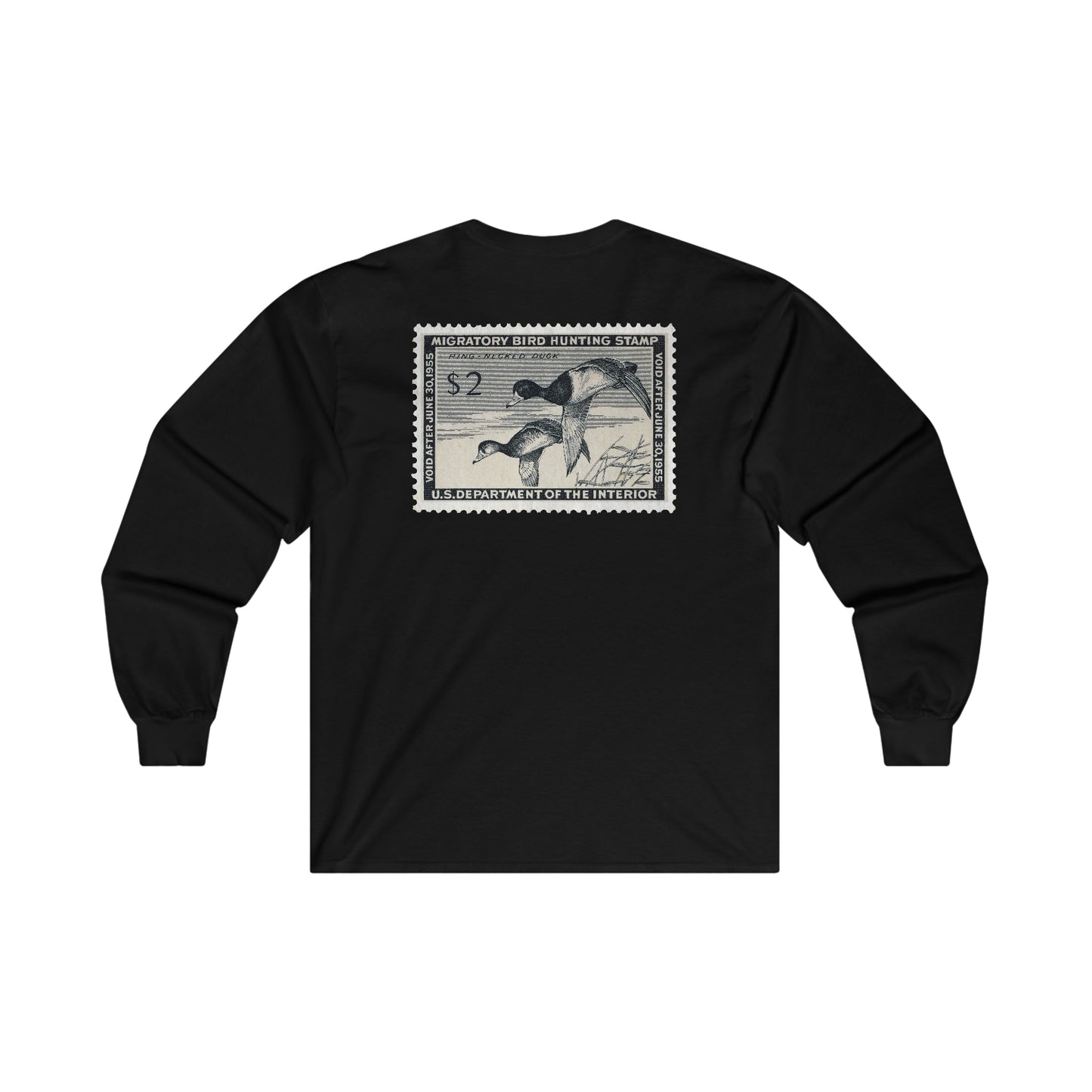 Official 1954-1955 Federal Duck Stamp - Long Sleeve Tee