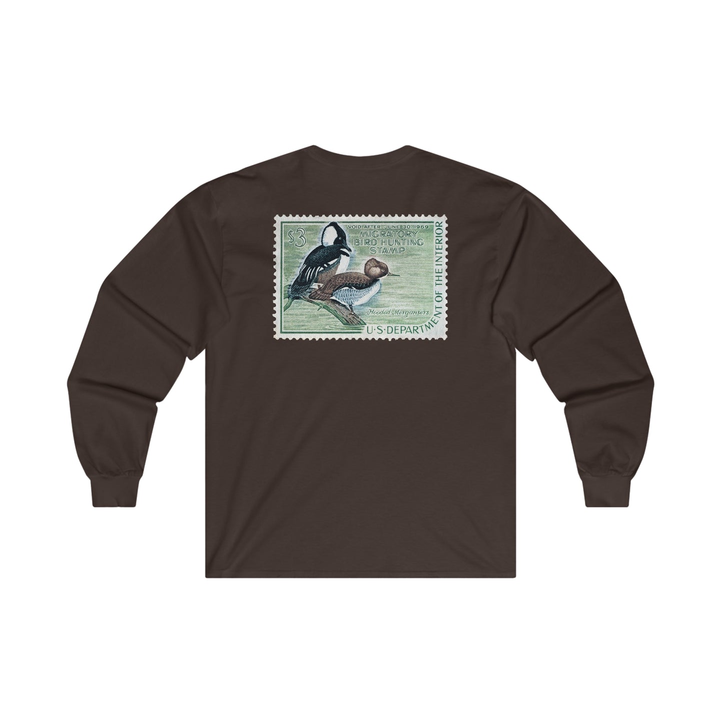 Official 1968-1969 Federal Duck Stamp - Long Sleeve Tee