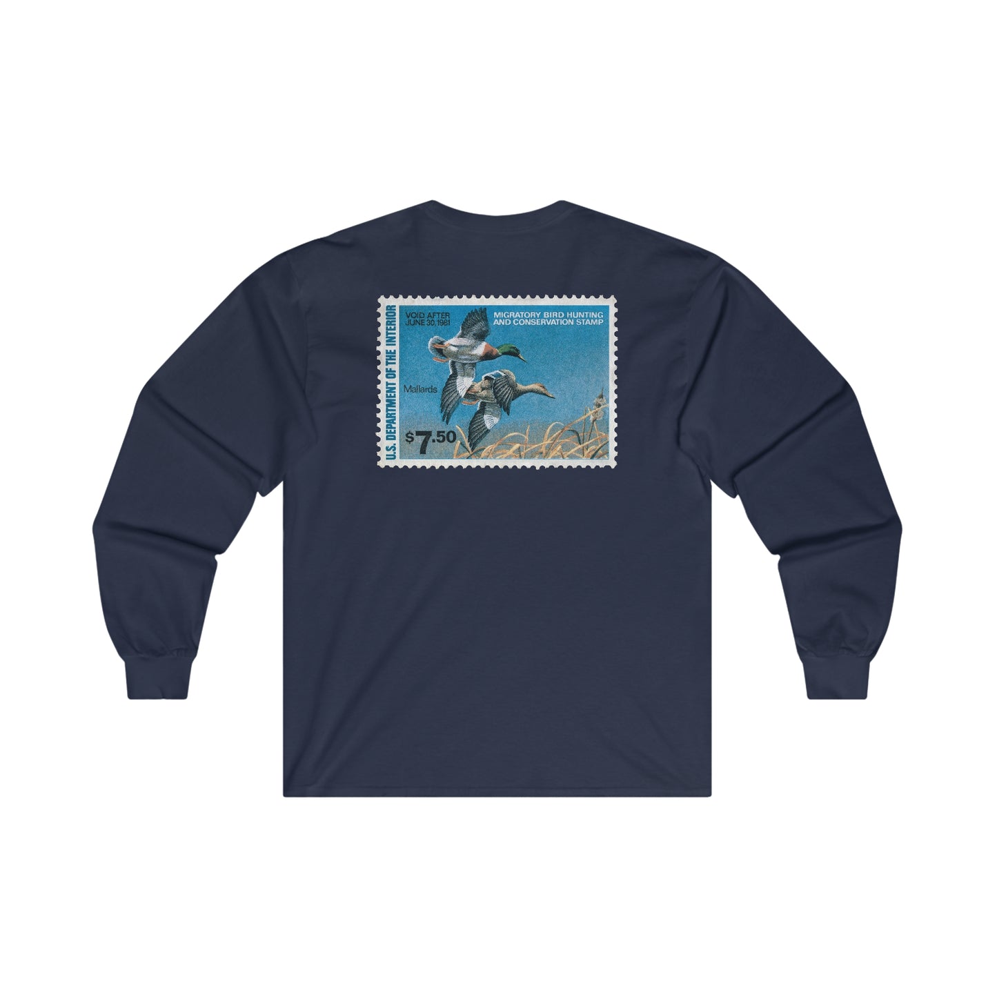 Official 1980-1981 Federal Duck Stamp - Long Sleeve Tee
