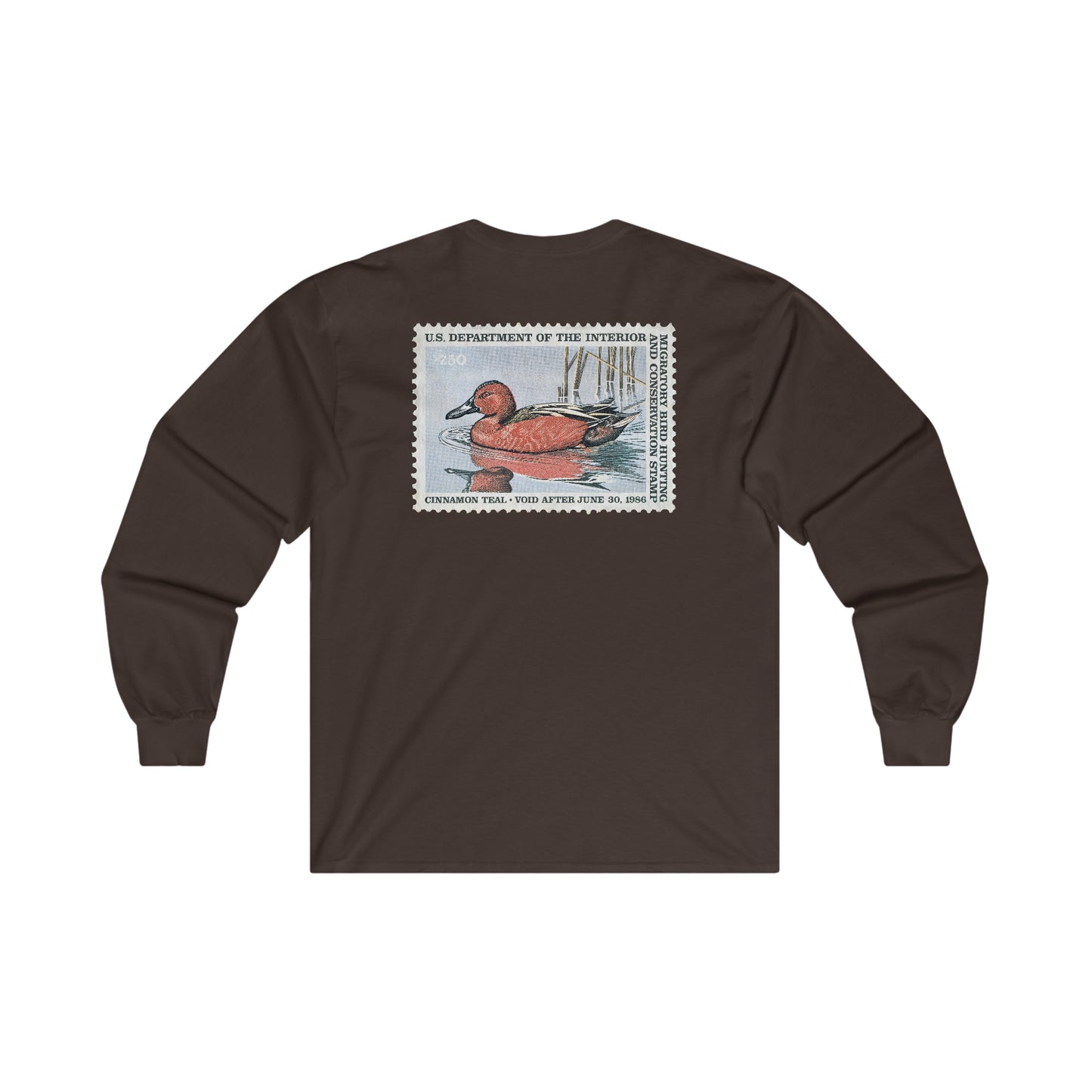 Official 1985-1986 Federal Duck Stamp - Long Sleeve Tee