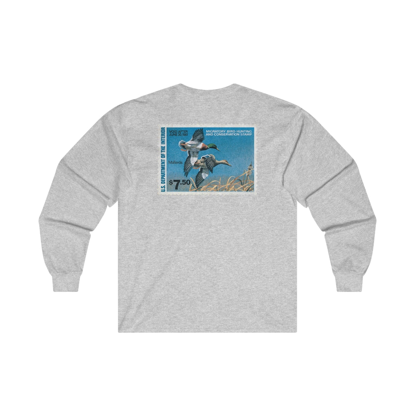 Official 1980-1981 Federal Duck Stamp - Long Sleeve Tee
