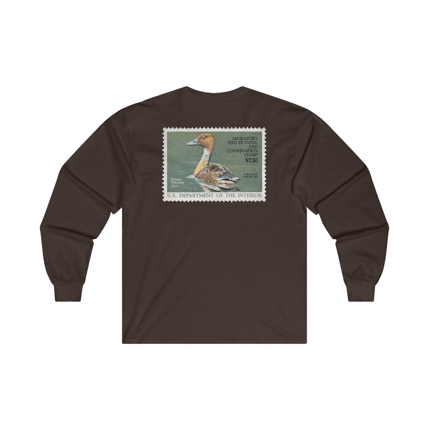 Official 1986-1987 Federal Duck Stamp - Long Sleeve Tee