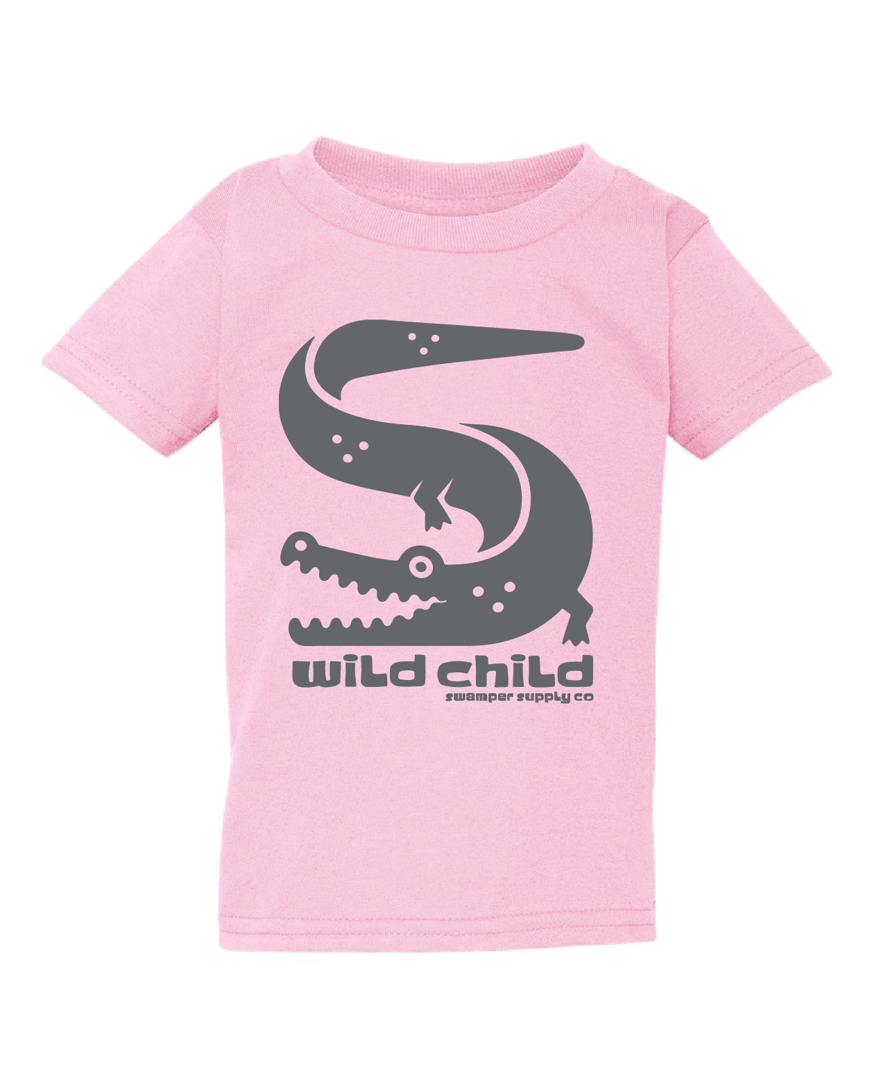 Youth Wild Child Gator Pink T-Shirt