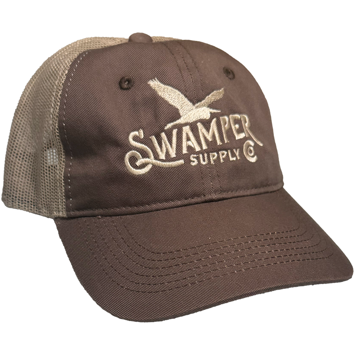 Flying Egret Washed Trucker Hat