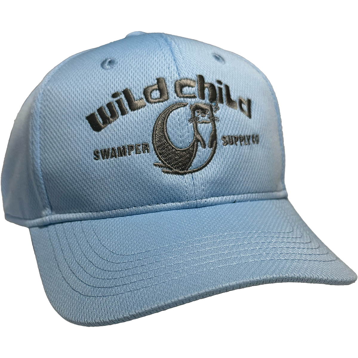 Youth “Wild Child” Hat – Blue with Grey Otter Embroidery