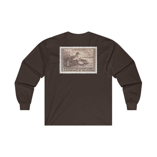 Official 1939-1940 Federal Duck Stamp - Long Sleeve Tee