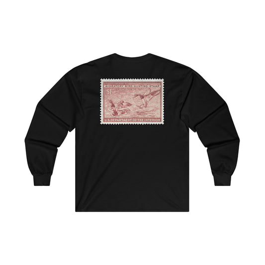 Official 1946-1947 Federal Duck Stamp - Long Sleeve Tee