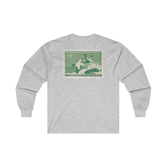 Official 1957-1958 Federal Duck Stamp - Long Sleeve Tee