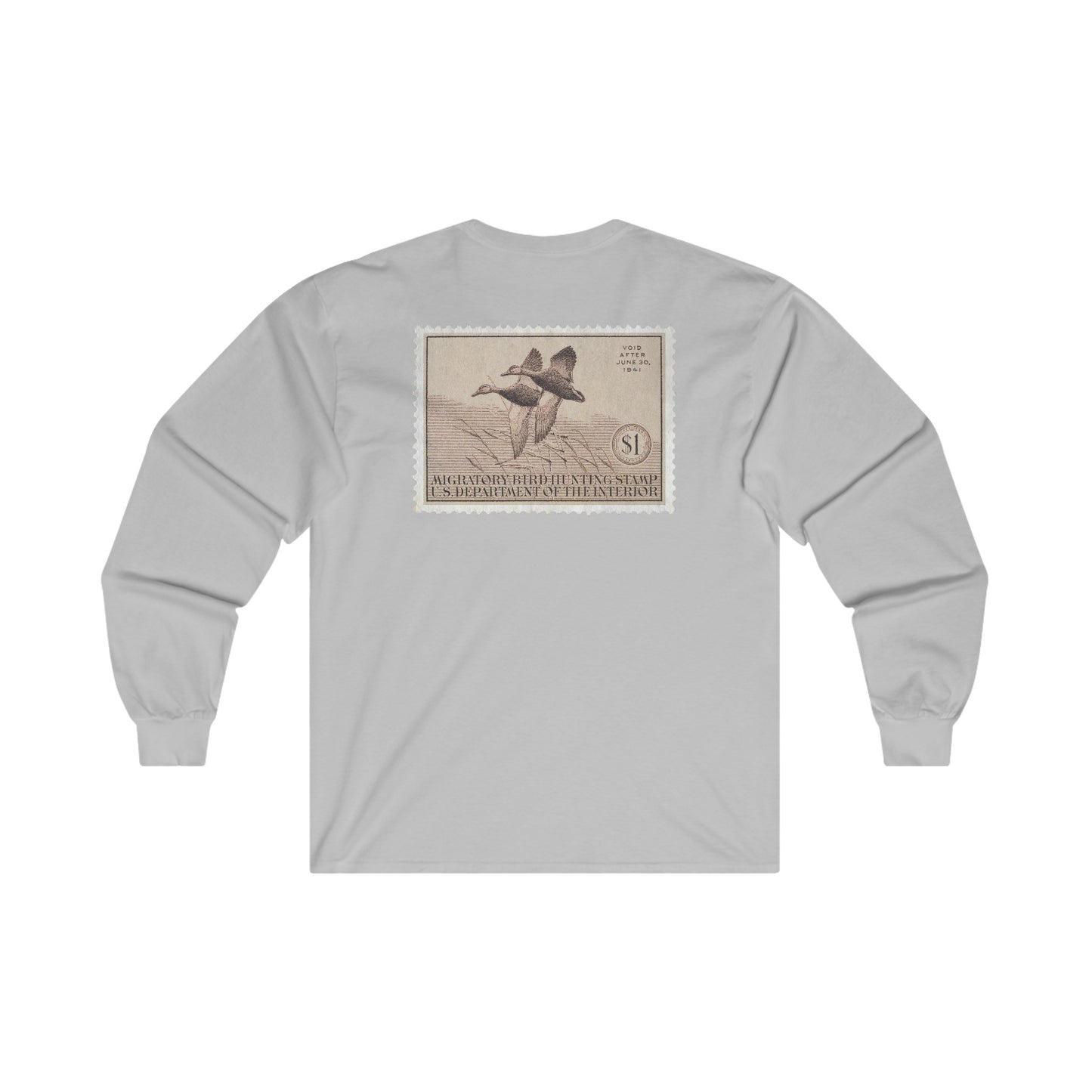 Official 1940-1941 Federal Duck Stamp - Long Sleeve Tee