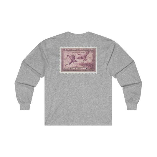 Official 1938-1939 Federal Duck Stamp - Long Sleeve Tee