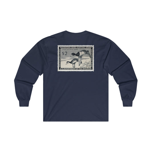 Official 1954-1955 Federal Duck Stamp - Long Sleeve Tee