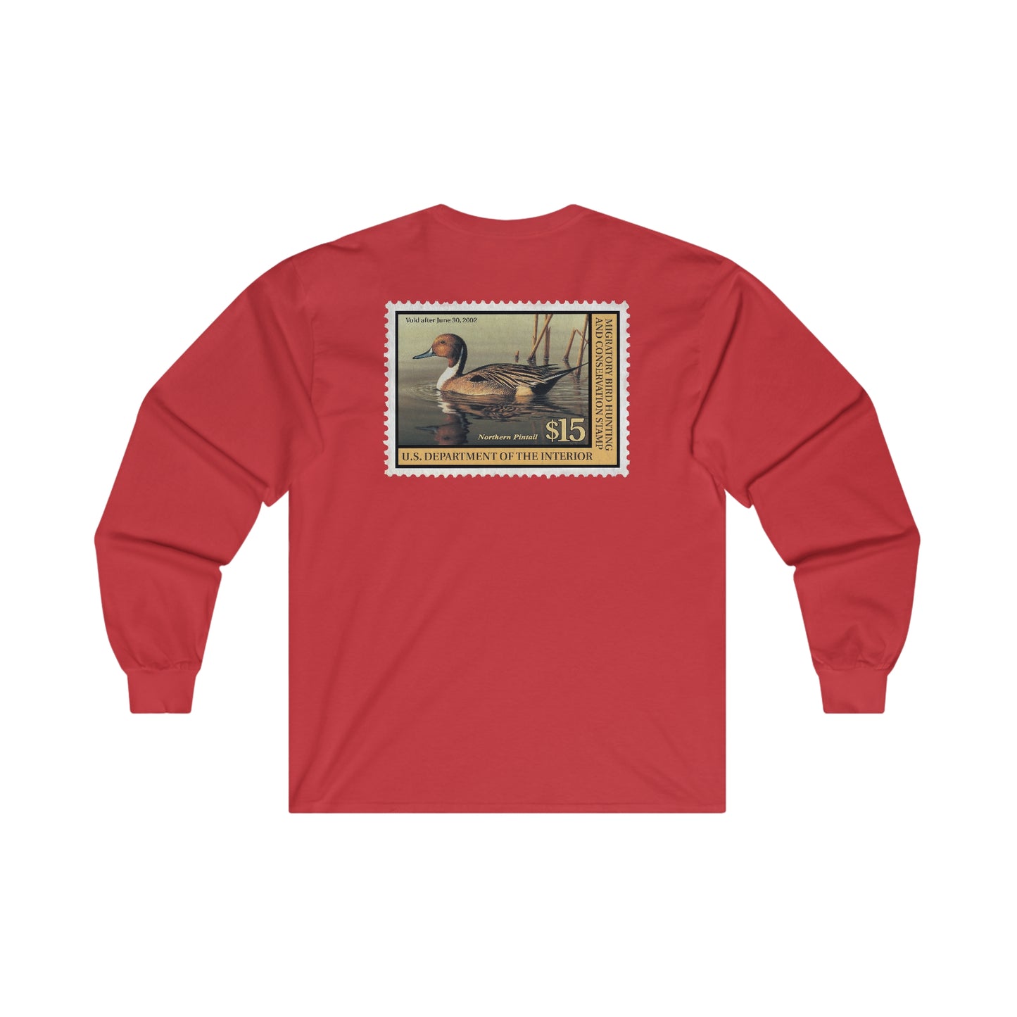 Official 2001-2002 Federal Duck Stamp - Long Sleeve Tee