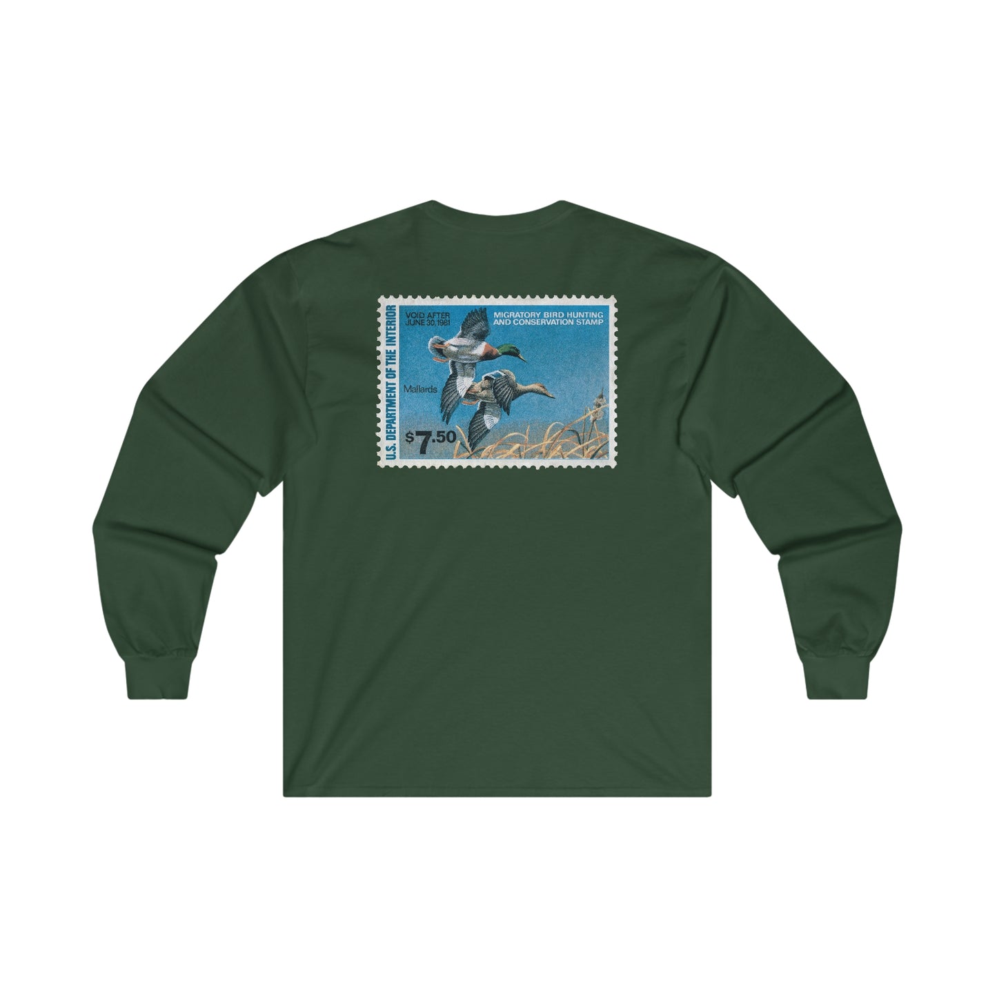 Official 1980-1981 Federal Duck Stamp - Long Sleeve Tee