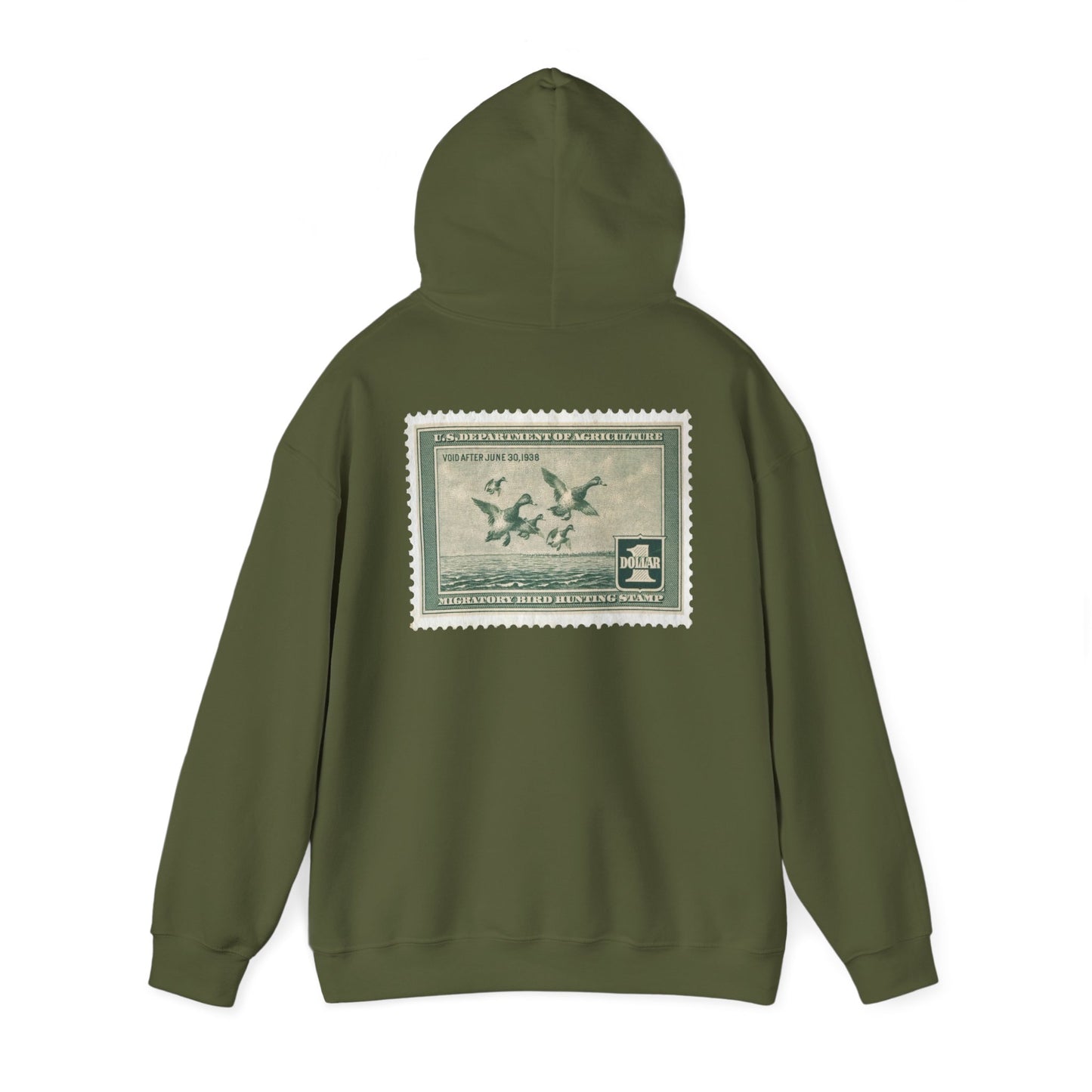 Official 1937-1938 Federal Duck Stamp - Hoodie