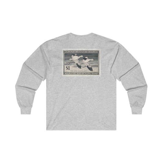 Official 1947-1948 Federal Duck Stamp - Long Sleeve Tee