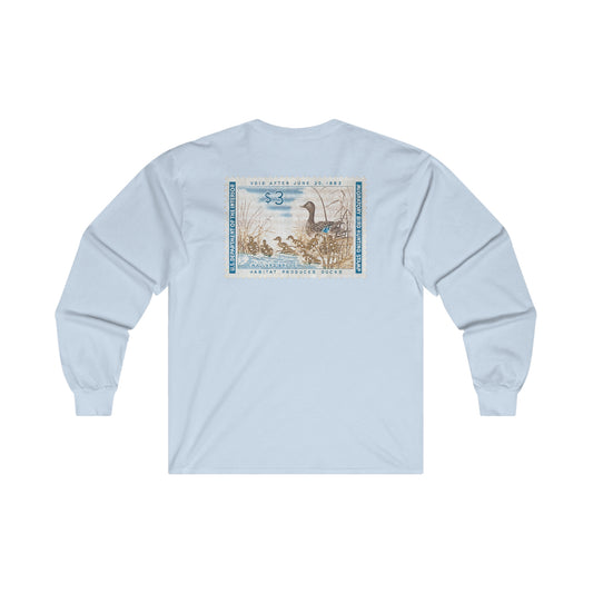 Official 1961-1962 Federal Duck Stamp - Long Sleeve Tee