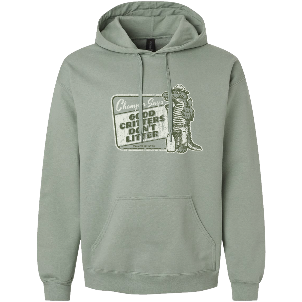 Chomper Says Don't Litter Hoodie