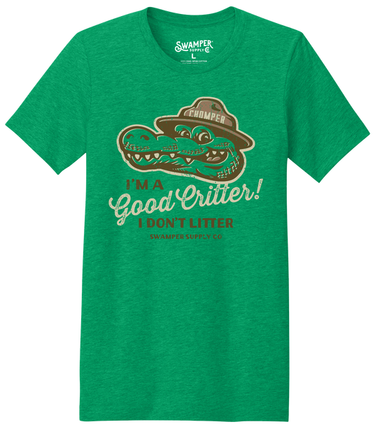 Chomper I'm a Good Critter I Don't Litter T-Shirt