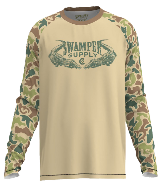 Men's Raglan Crew Long Sleeve Shirt