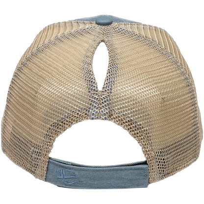 Standing Heron Ladies Ponytail Hat – Mesh Back Cotton Cap