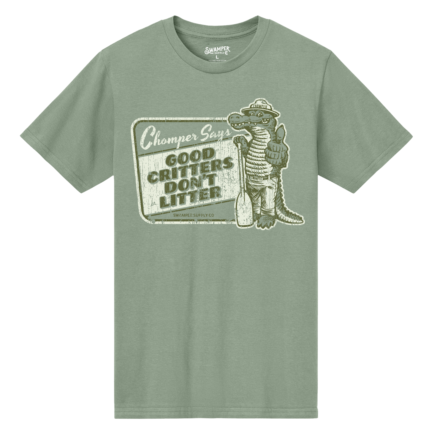 Chomper Says Good Critters Don't Litter T-Shirt