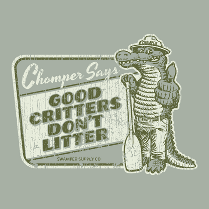 Chomper Says Don't Litter Hoodie